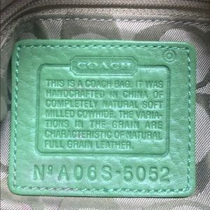 Small Green Coach Purse